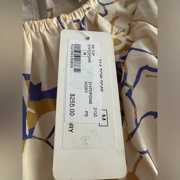 Psophia double sleeve ruffle top in ivory - Picture 12 of 14